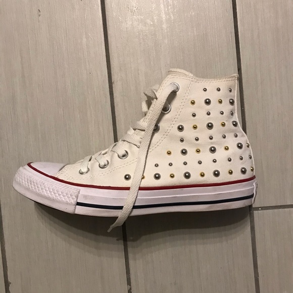 Studded Converse High-Tops - Picture 2 of 3